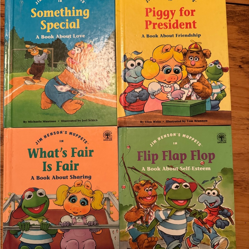 📚 Jim Henson’s Muppets Hardcover Book Bundle | Friendship & Self-Esteem| 4 Books